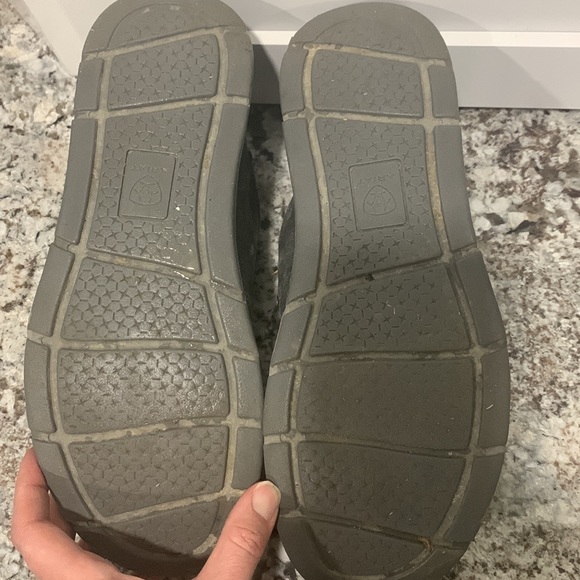 Ariat mens charcoal canvas hilo stretch shoes - Picture 6 of 6